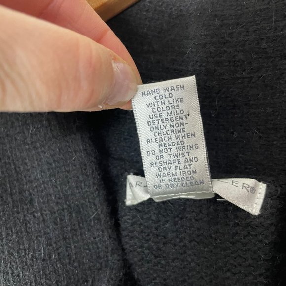 Sarah Spencer Women's Size 2X Knit Cardigan Black Two Buttons 3/4 Sleeves - Picture 10 of 15